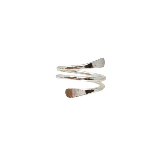 Coiled Wrap Ring - Silver - Recetas Fair Trade