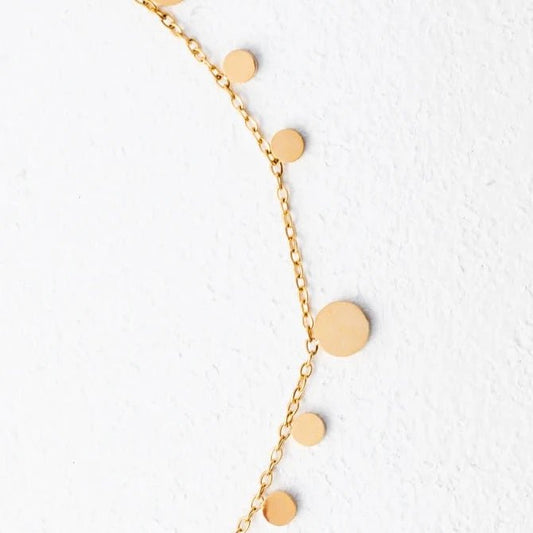 Confetti Gold Necklace - Recetas Fair Trade