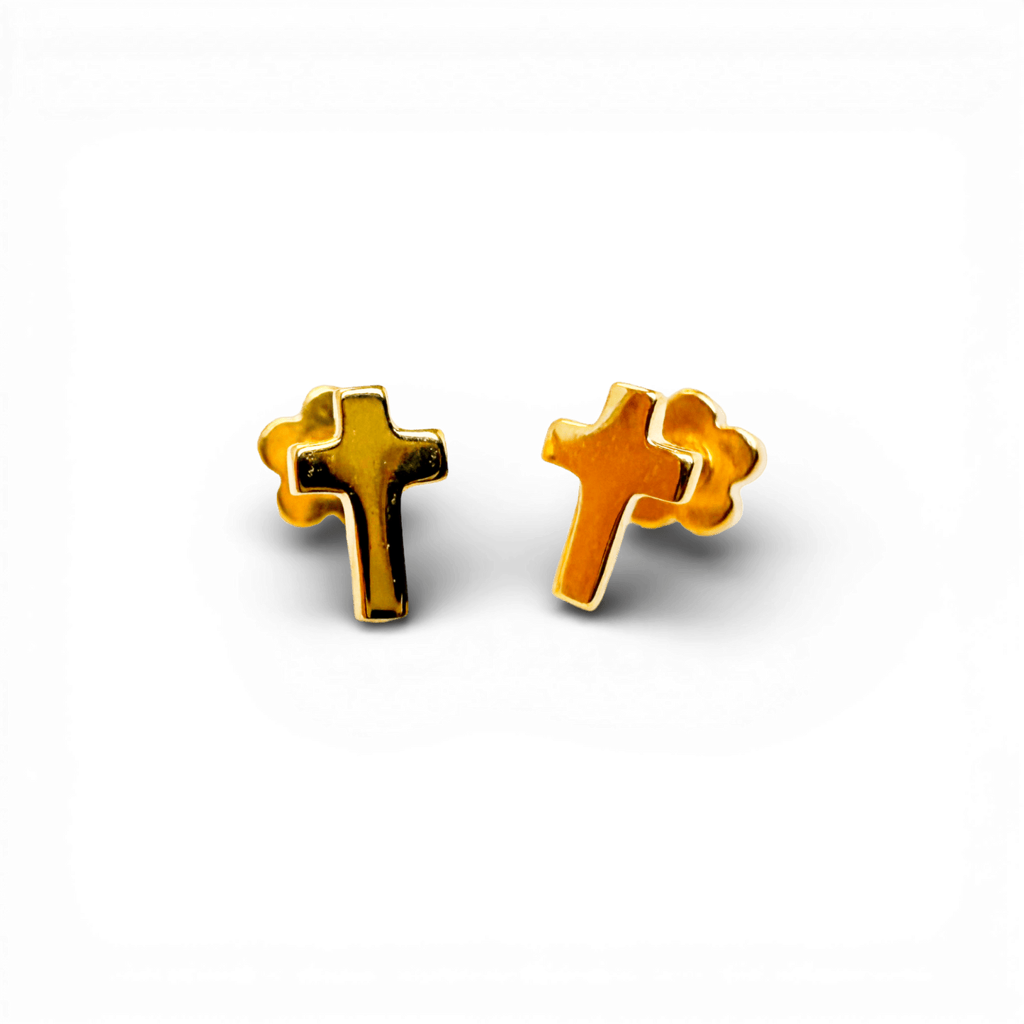 Cross Tiny Stud Earrings - Recetas Fair Trade
