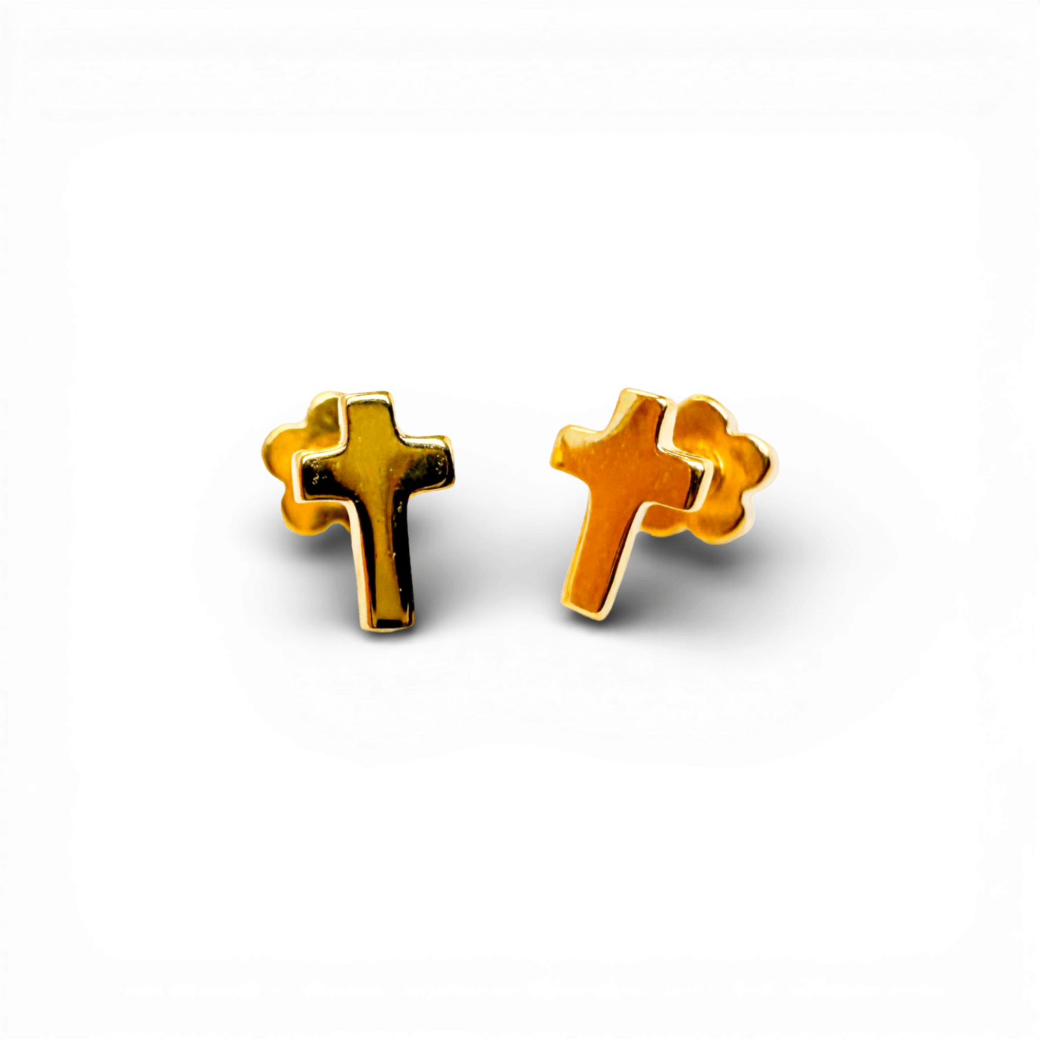 Cross Tiny Stud Earrings - Recetas Fair Trade