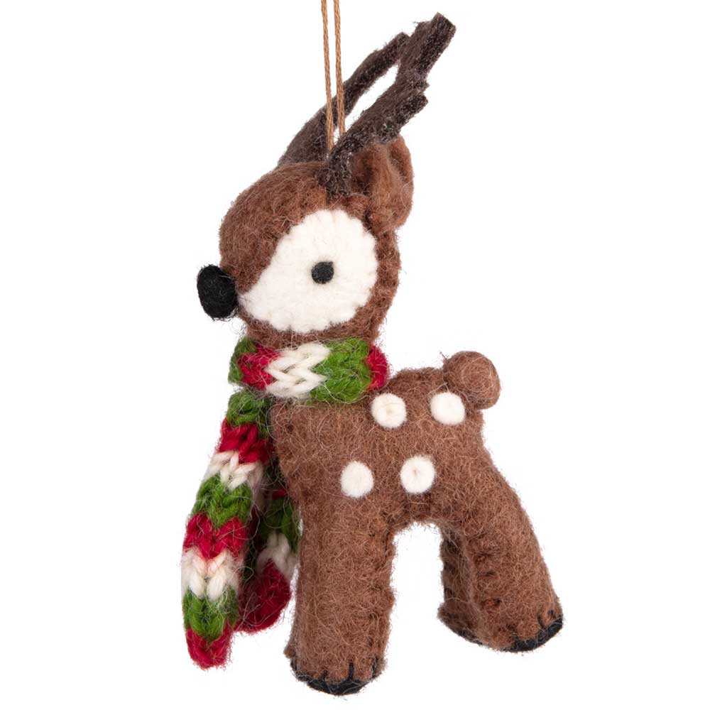 Cuddly Reindeer Ornament - Recetas Fair Trade