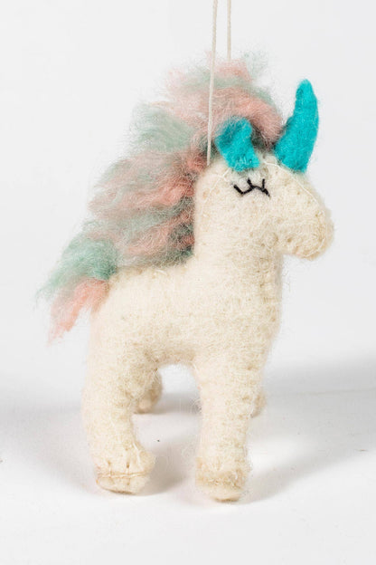 Happy Unicorn Ornament