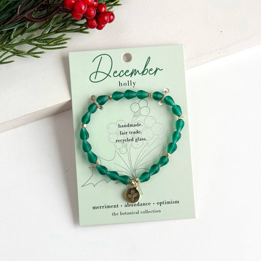 December Botanical Collection Bracelet - Recetas Fair Trade