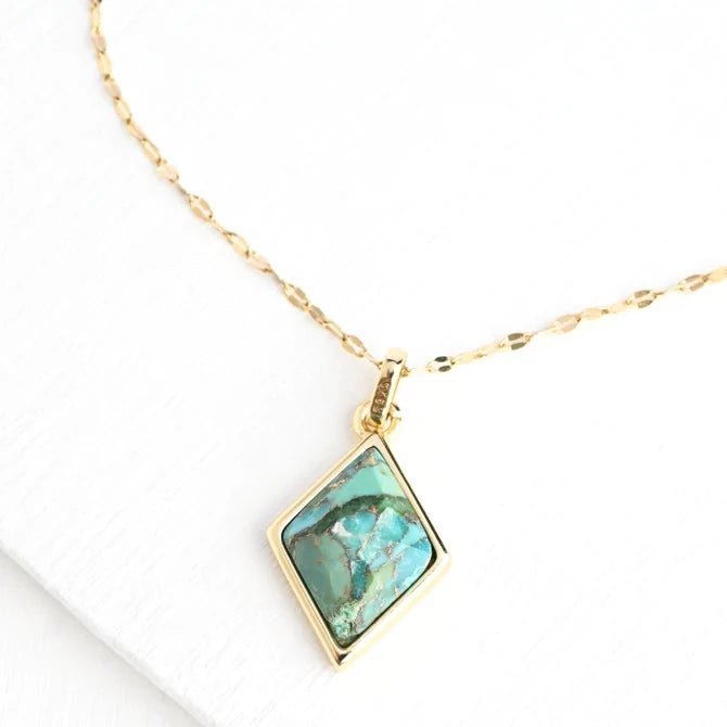 Divine Light Turquoise Pendant - Recetas Fair Trade