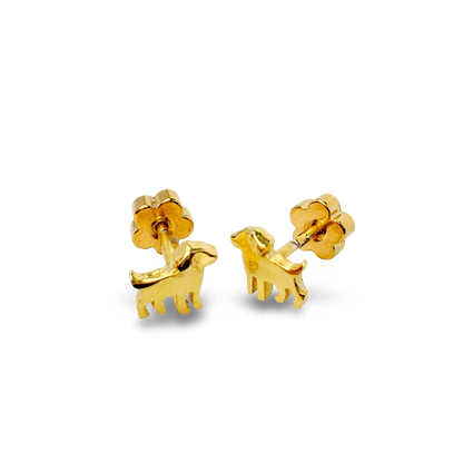 Dog Tiny Stud Earrings - Recetas Fair Trade