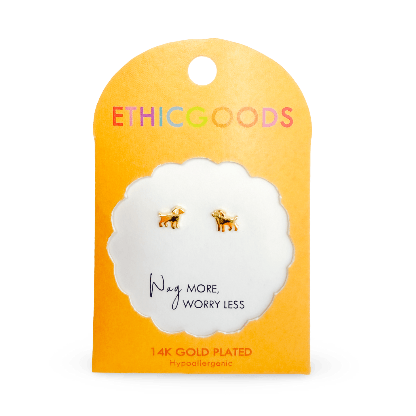Dog Tiny Stud Earrings - Recetas Fair Trade