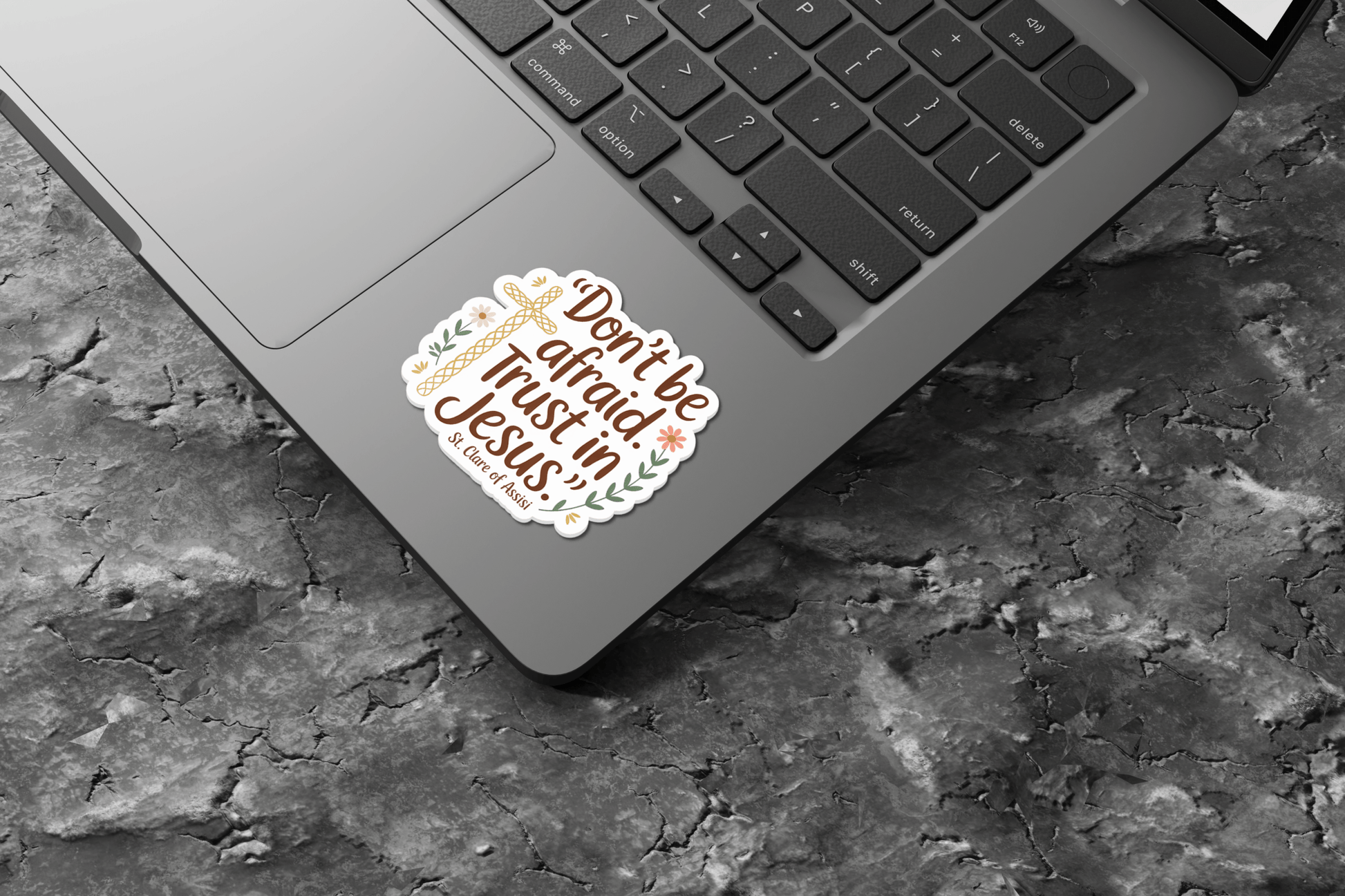 Don’t be afraid Trust in Jesus Sticker - Recetas Fair Trade