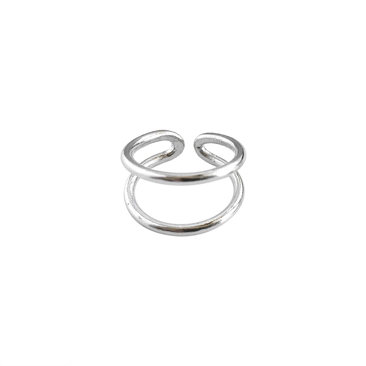 Double Arch Ring - Silver - Recetas Fair Trade