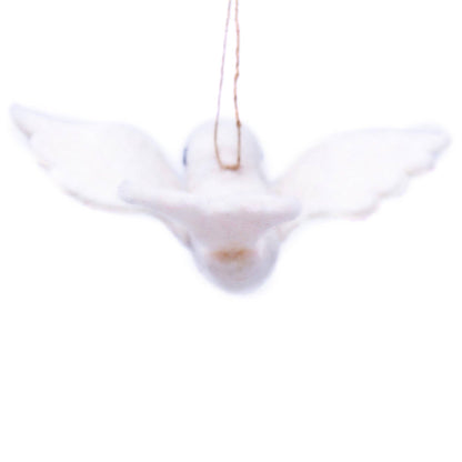 Dove Handmade Felt Ornament - Recetas Fair Trade