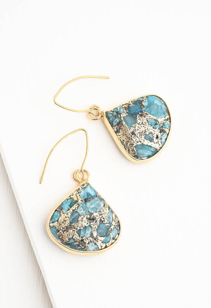 Emperor Stone Blossom Earrings - Recetas Fair Trade