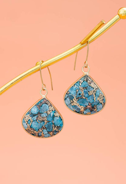 Emperor Stone Blossom Earrings - Recetas Fair Trade