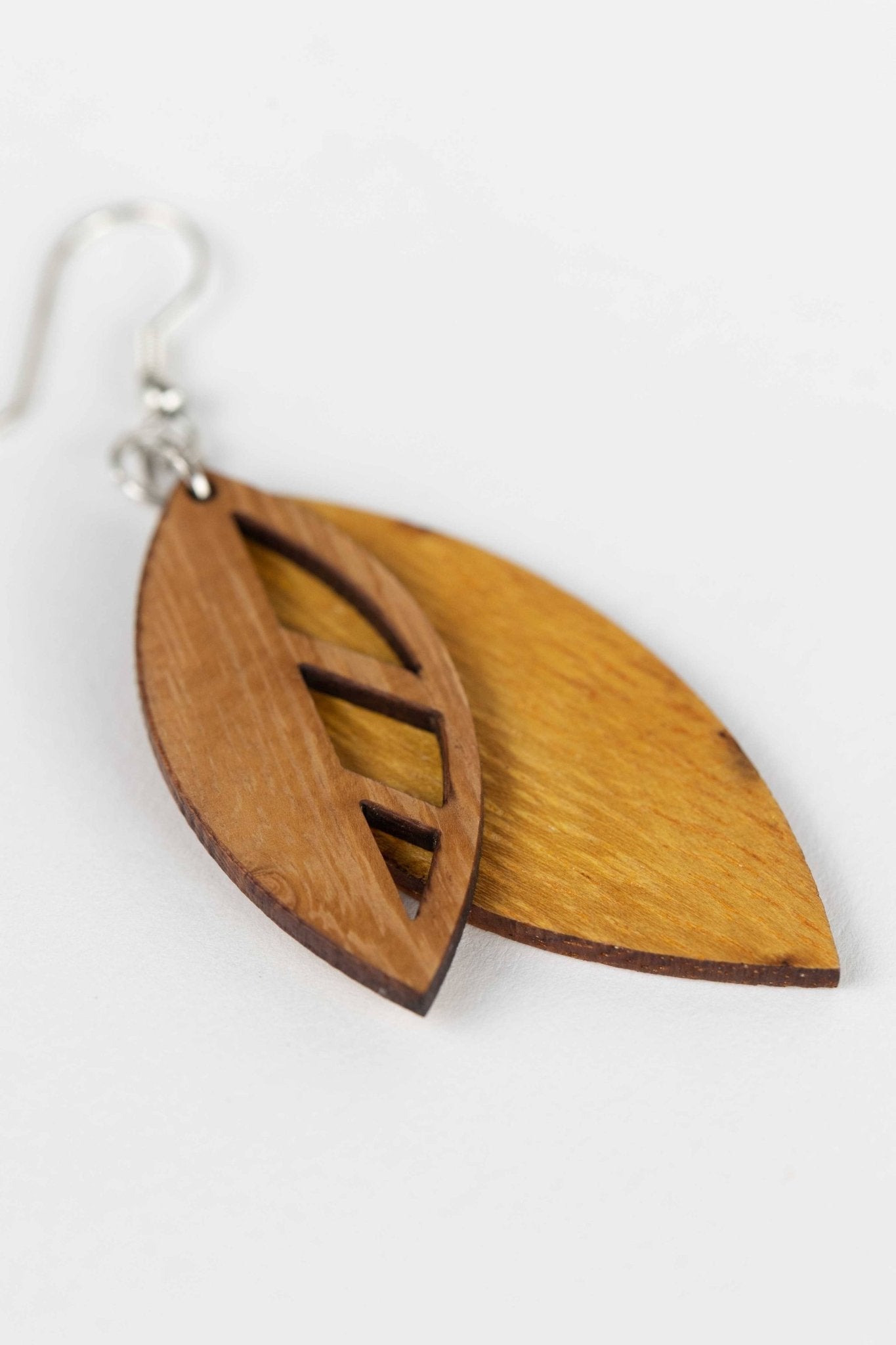 Falling Leaves Wood Earrings - Recetas Fair Trade