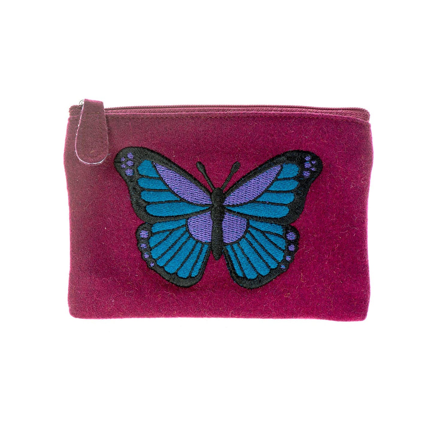 Felt Butterfly Purse- Fuchsia - Recetas Fair Trade