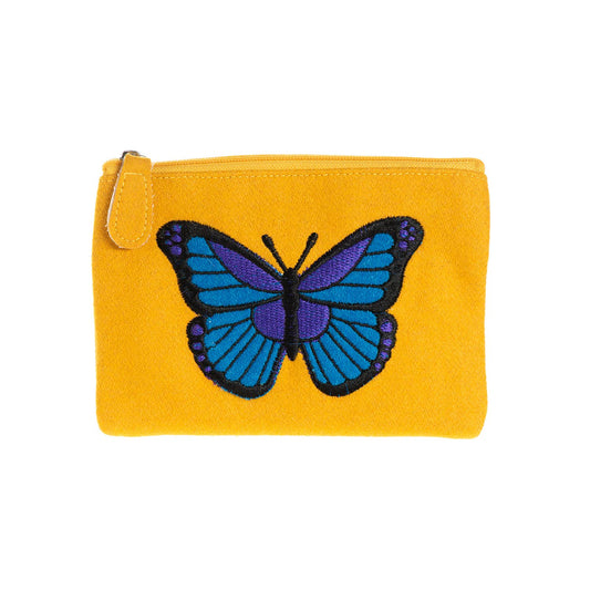Felt Butterfly Purse - Yellow - Recetas Fair Trade