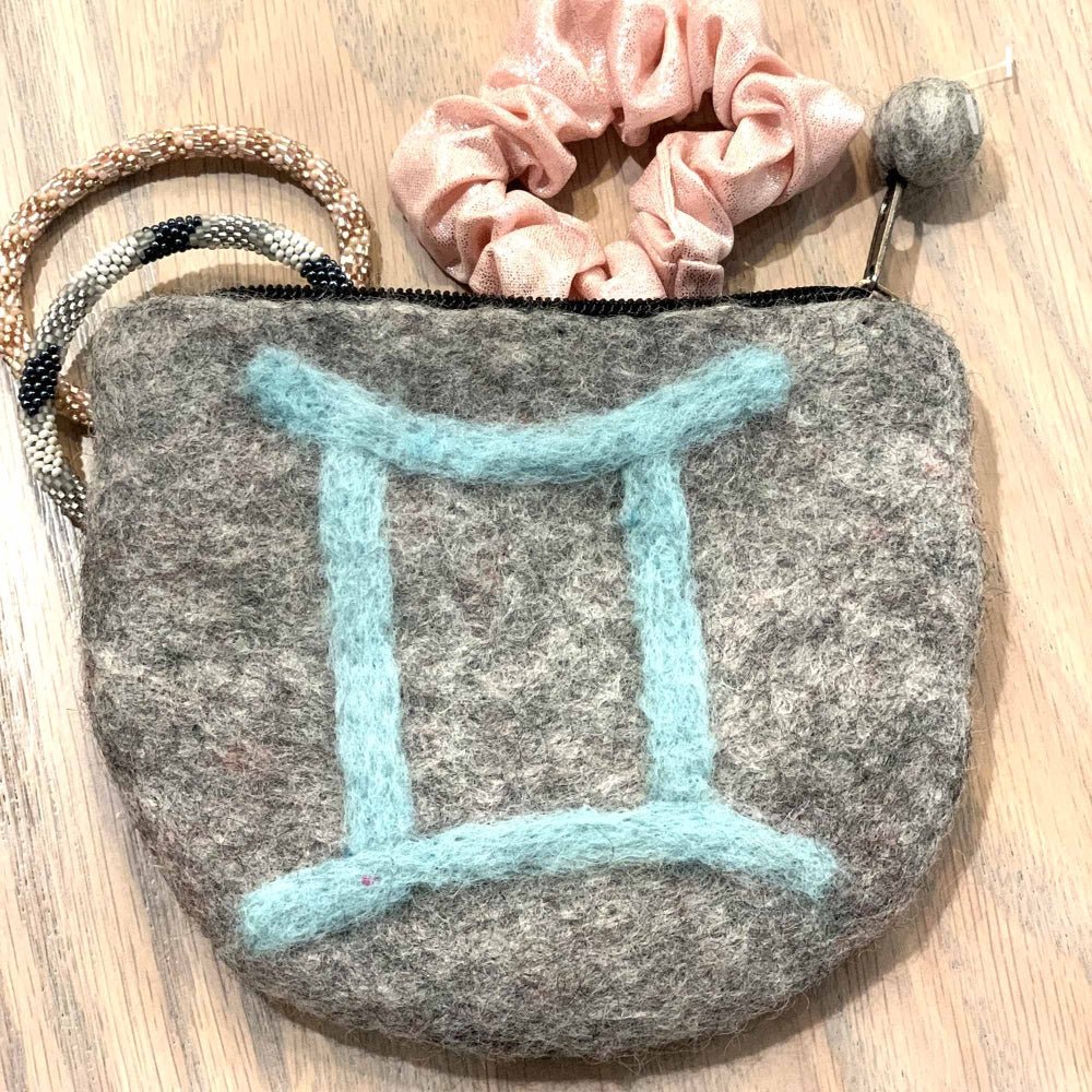 Felt Gemini Zodiac Coin Purse - Global Groove - Recetas Fair Trade