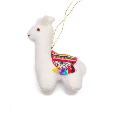 Felt Llama Ornament - Recetas Fair Trade