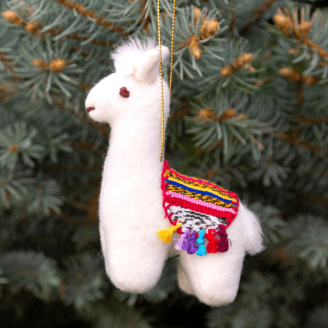 Felt Llama Ornament - Recetas Fair Trade