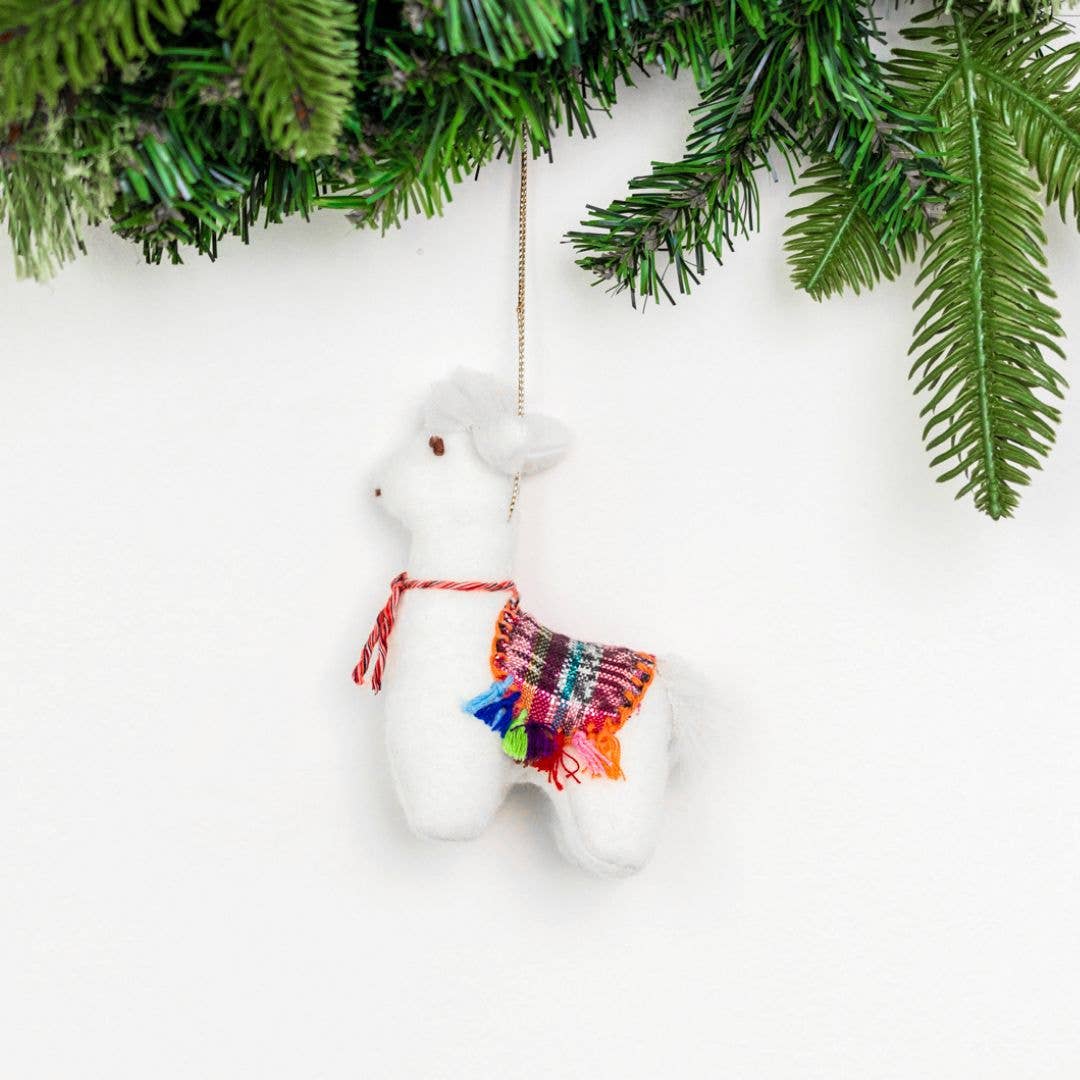 Felt Llama Ornament - Recetas Fair Trade