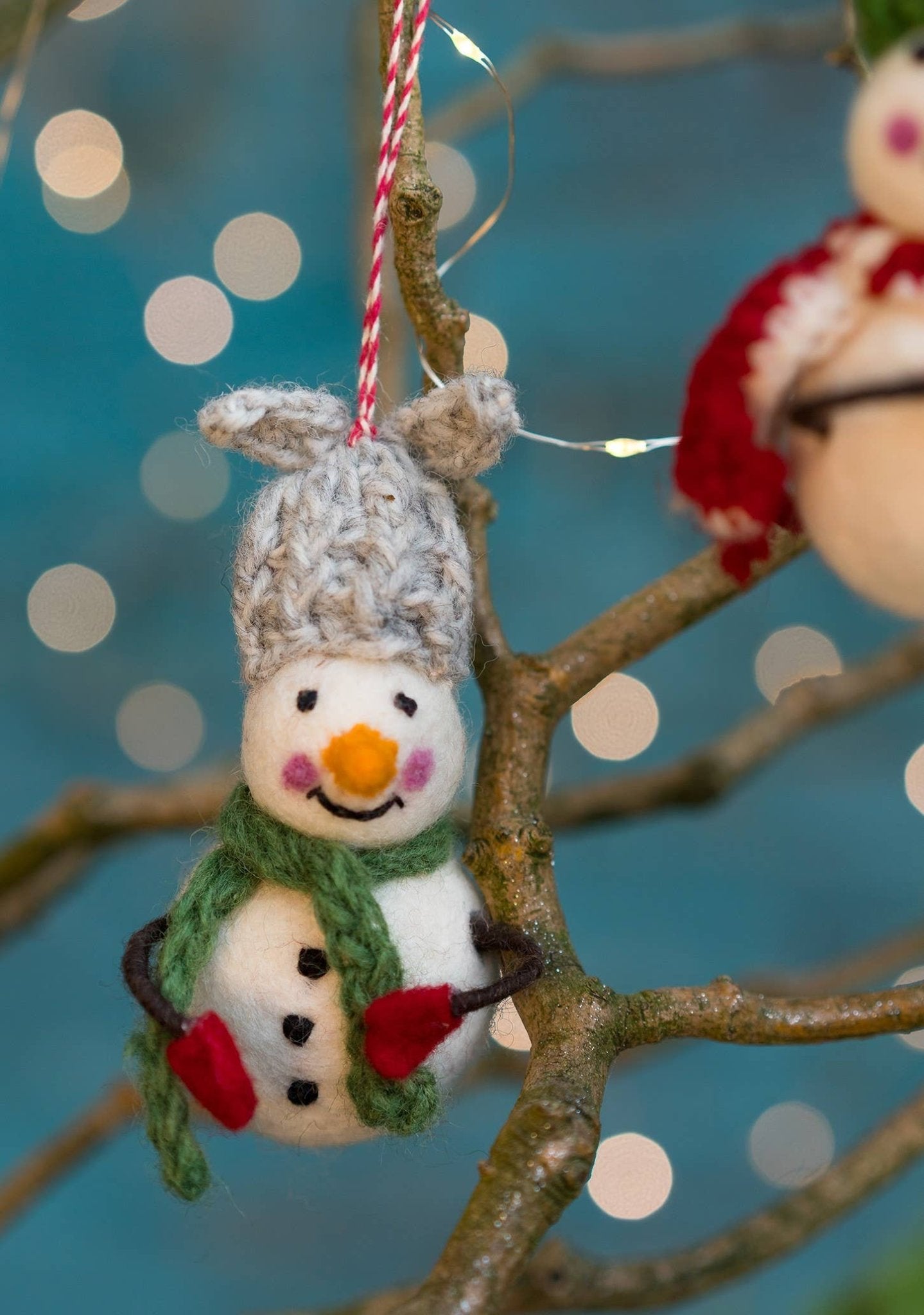 Felt Snowmen With Bendy Arms - Recetas Fair Trade