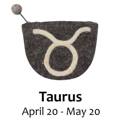 Felt Taurus Coin Purse - Global Groove - Recetas Fair Trade