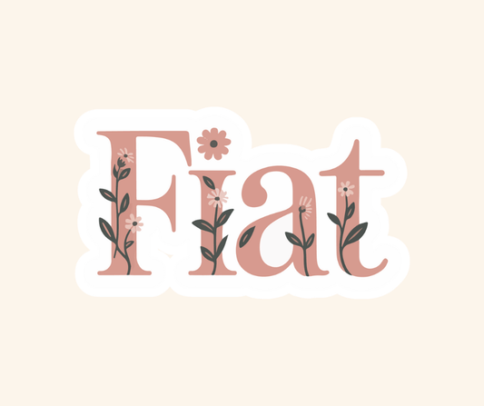 Fiat Sticker - Recetas Fair Trade