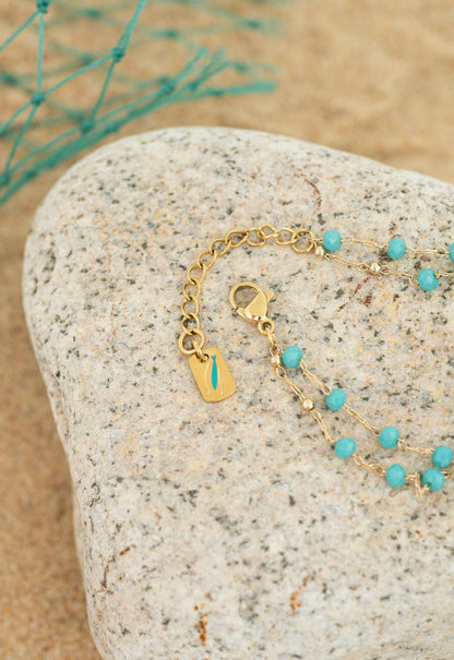 Follow Him Bracelet Gold - Recetas Fair Trade