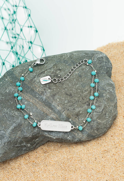 Follow Him Bracelet Silver - Recetas Fair Trade