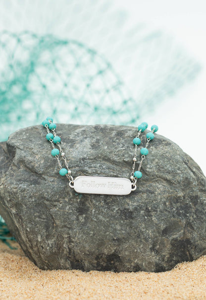 Follow Him Bracelet Silver - Recetas Fair Trade