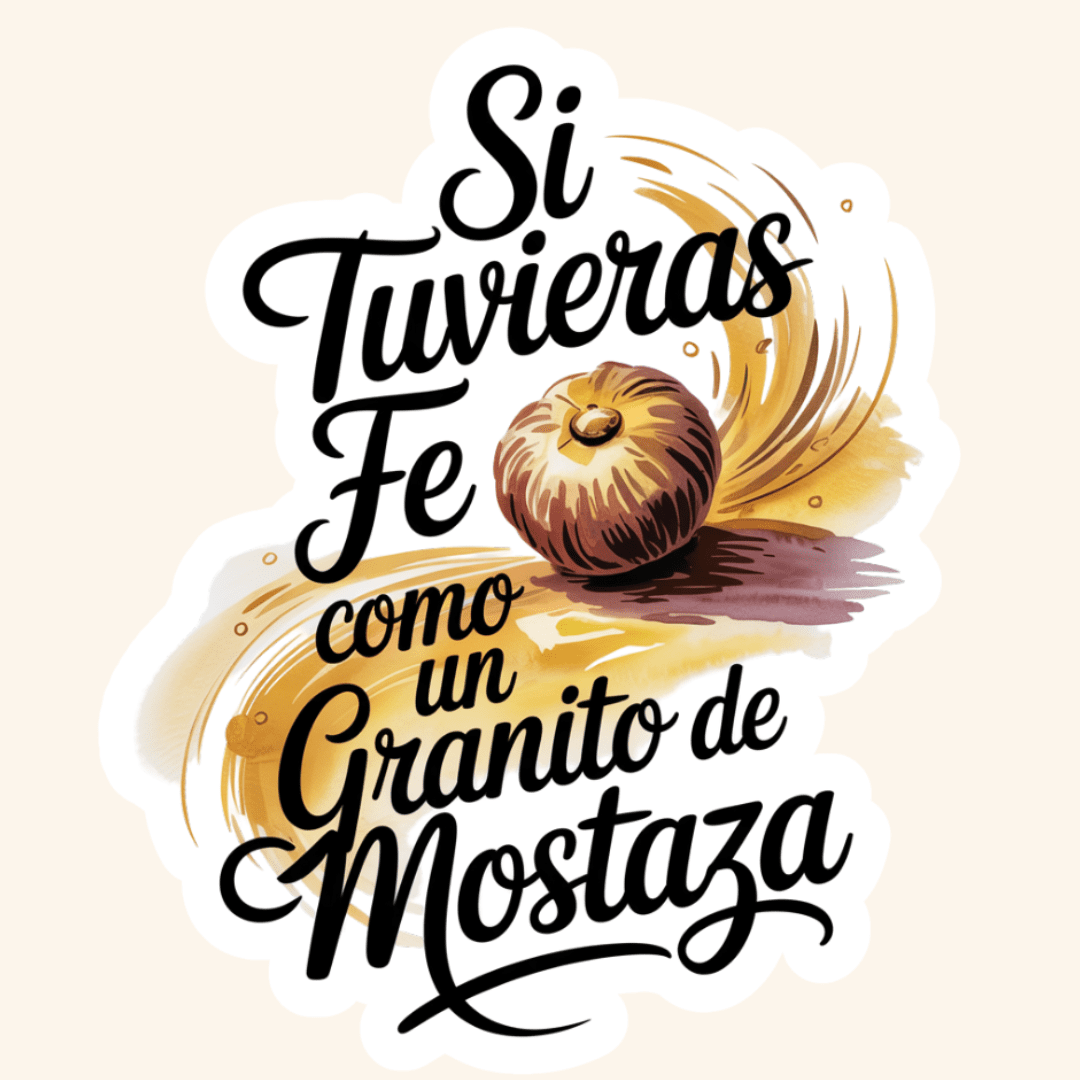 Granito de Mostaza Sticker - Recetas Fair Trade