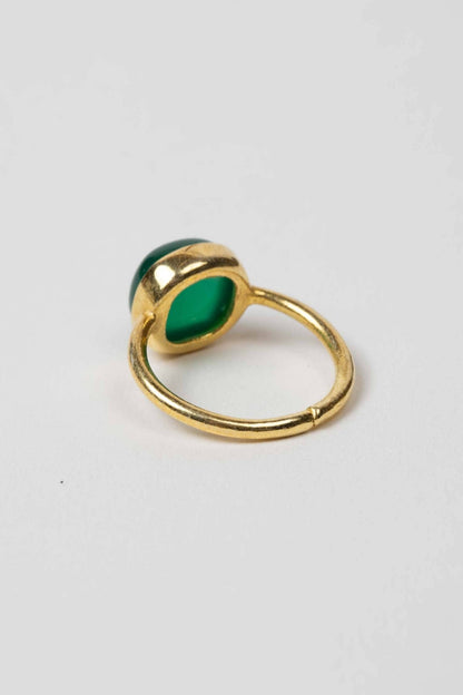 Green Onyx Ring - Recetas Fair Trade