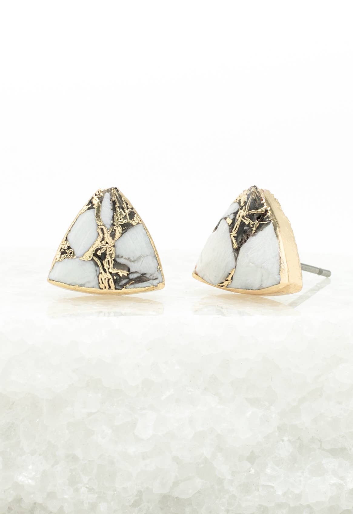 Haven Studs – White Turquoise - Recetas Fair Trade