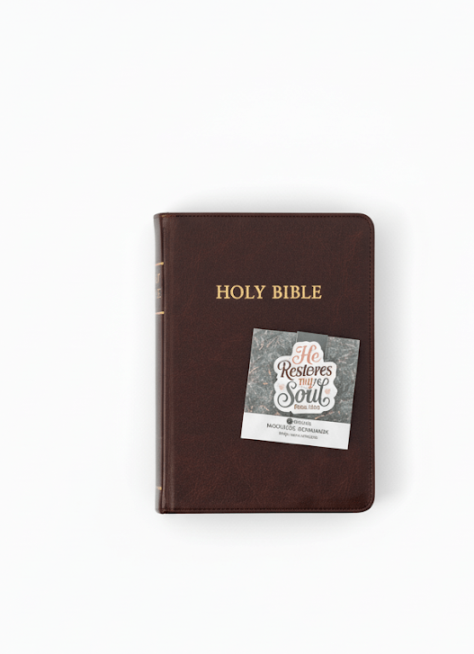 He Restores My Soul (Psalm 23:10) Magnetic Bookmark - Recetas Fair Trade