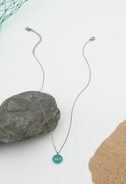 Hebrew 5 & 2 Necklace Silver - Recetas Fair Trade