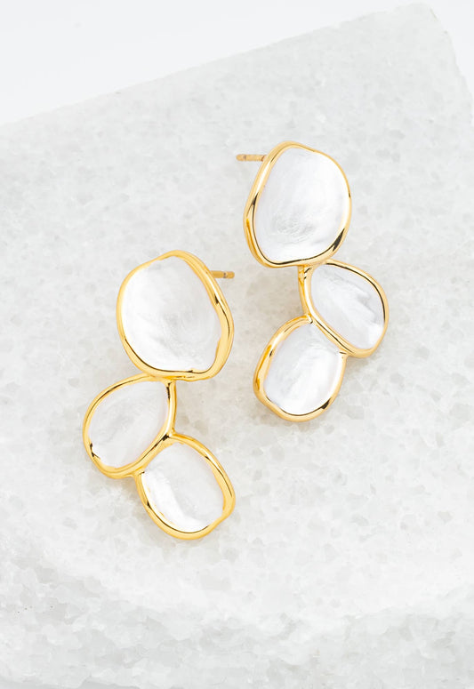 Hope Echo Earrings in Ivory - Recetas Fair Trade