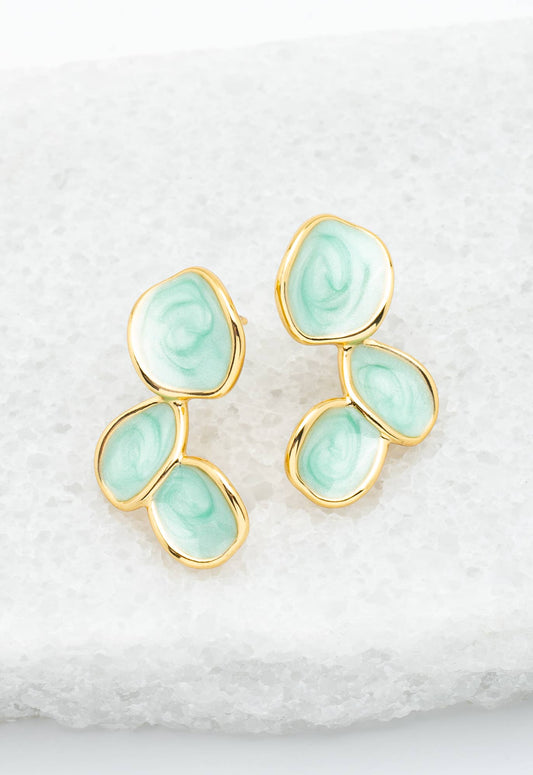 Hope Echo Earrings in Mint - Recetas Fair Trade