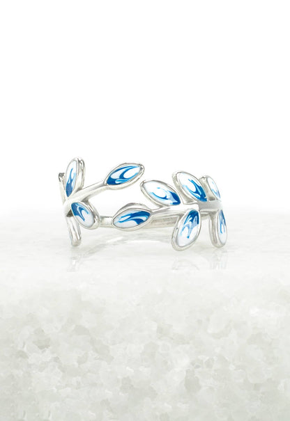 Hope Grows Ring in Silver & Blue - Recetas Fair Trade