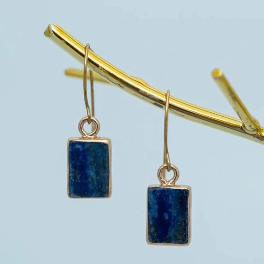 In the Clouds Lapis Earrings - Recetas Fair Trade