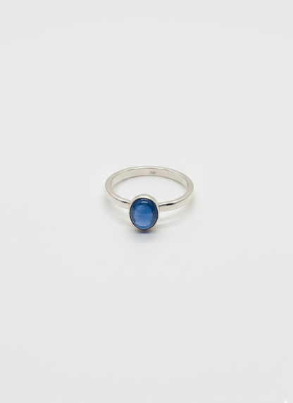 Indigo Solitaire Ring - Recetas Fair Trade