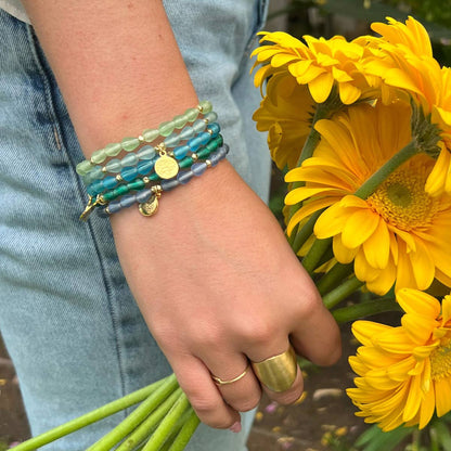 January • Birth Flower Bracelet (Stocking Stuffer!) - Recetas Fair Trade