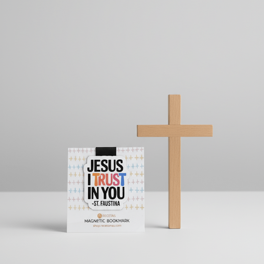 Jesus I Trust in You Magnetic Bookmark - Recetas Fair Trade