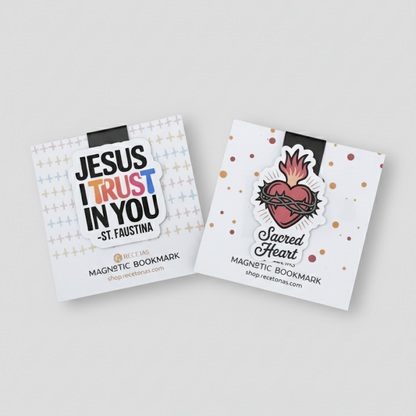 Jesus I Trust in You Magnetic Bookmark - Recetas Fair Trade