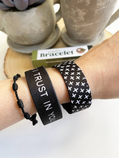 Jesus I Trust In You | Reversible Elastic Bracelet - Recetas Fair Trade