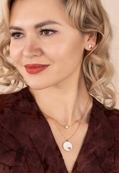 Journey Together Necklace Set in Mother of Pearl - Recetas Fair Trade