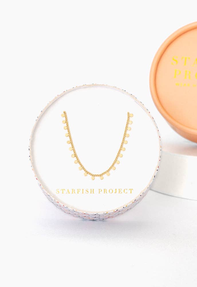Joyful Radiance Necklace in Gold - Recetas Fair Trade