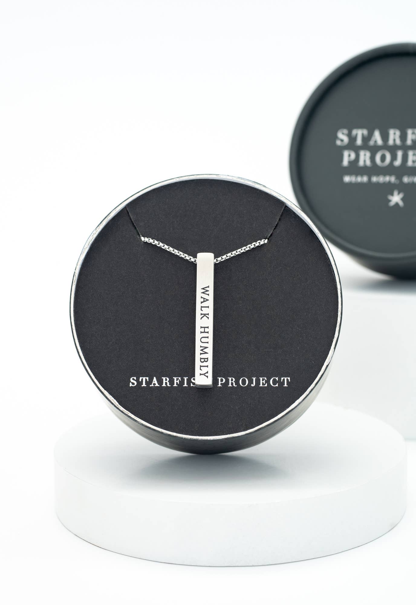 Justice Stainless Bar Necklace - Recetas Fair Trade