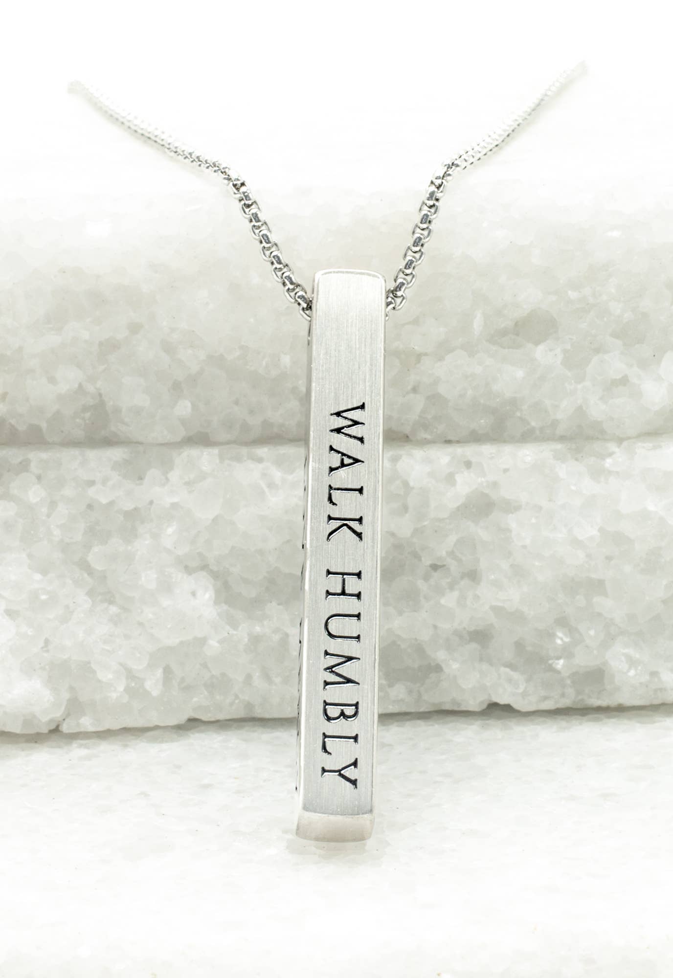 Justice Stainless Bar Necklace - Recetas Fair Trade