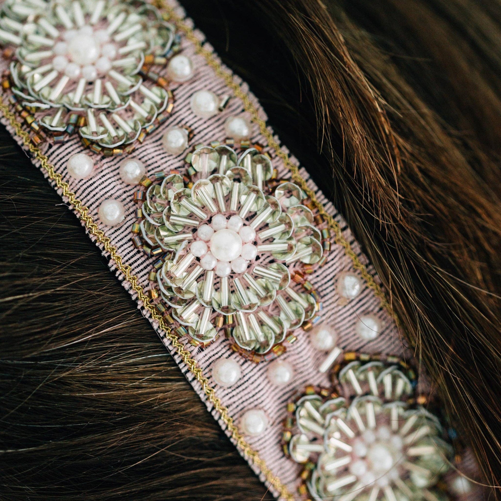 Kamal Floral Beaded Headband - Recetas Fair Trade