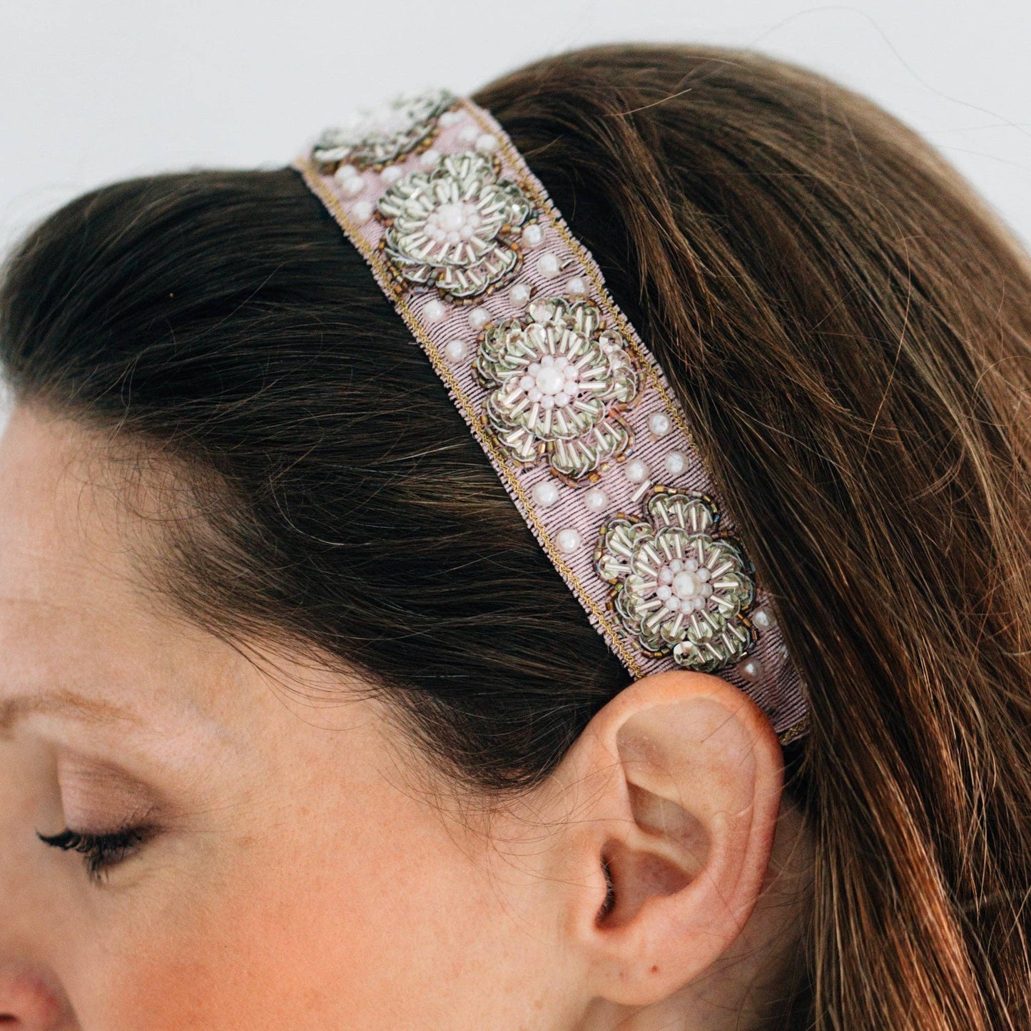 Kamal Floral Beaded Headband - Recetas Fair Trade