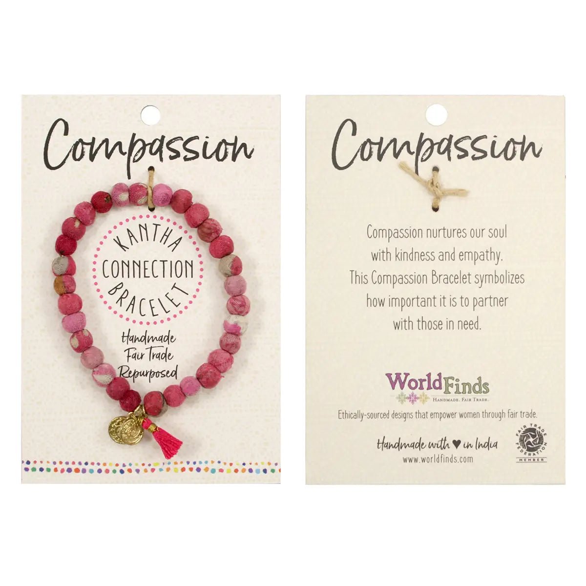 Kantha Connection Bracelet - Compassion - Recetas Fair Trade