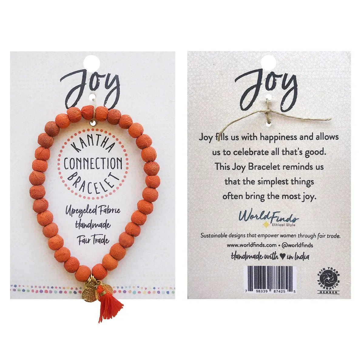Kantha Connection Bracelet - Joy - Recetas Fair Trade